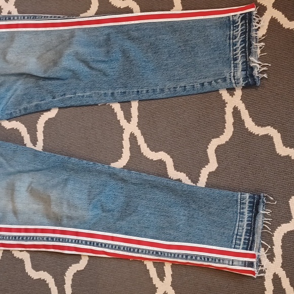 REVICE Ruby Tuesday Jeans With Red Stripe Women's 28 - Picture 5 of 15